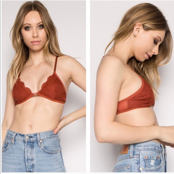 Sexy Lace Criss-Cross Bralette Eggplant - Picture 7 of 7